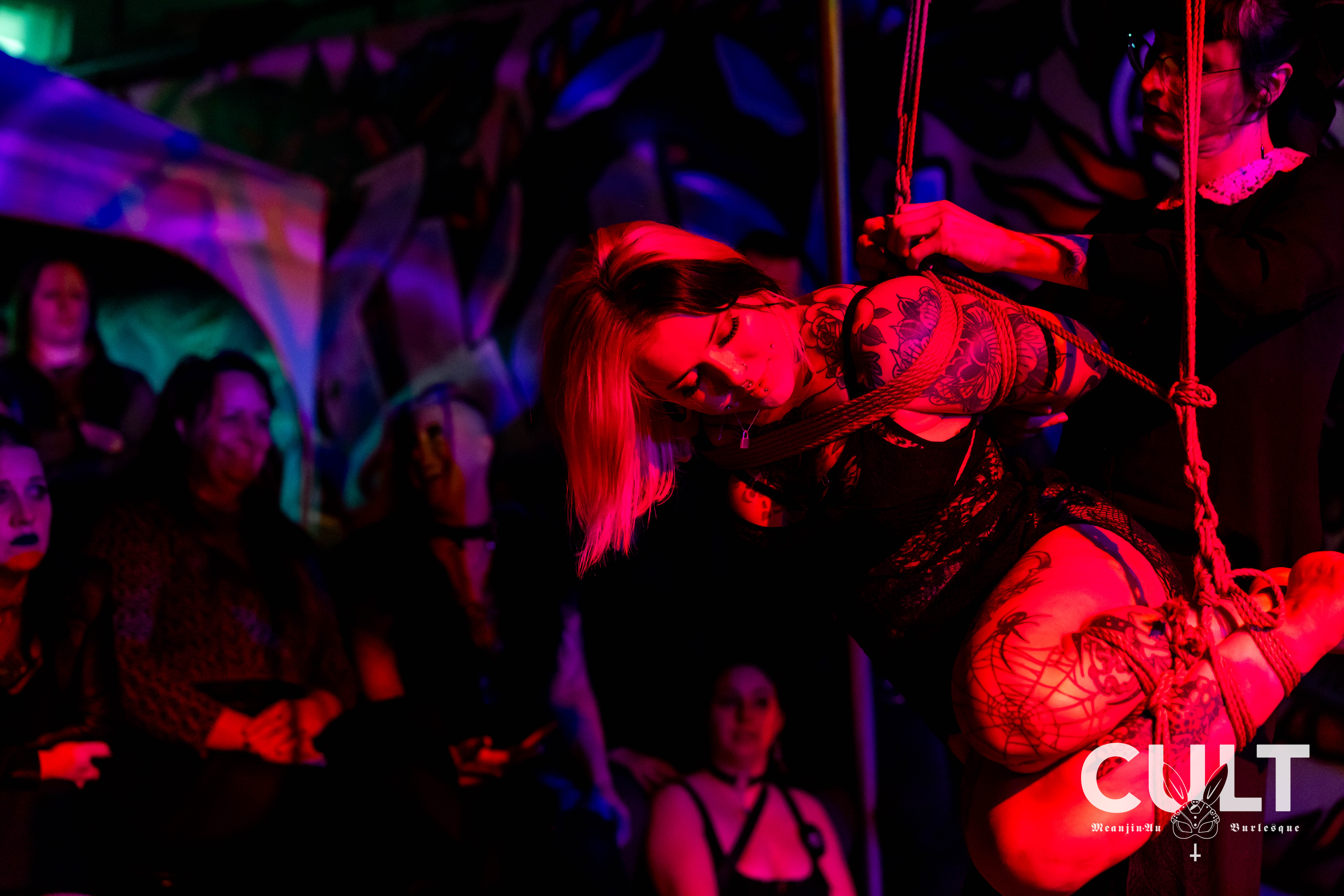 Join inclusive rope bondage events with Jute Rope Claire. Private tuition and high-quality jute rope available.